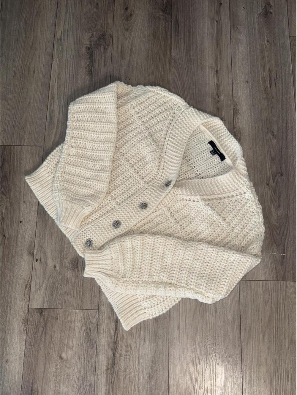 Vero Moda Chunky Knit Rhinestone Cardigan